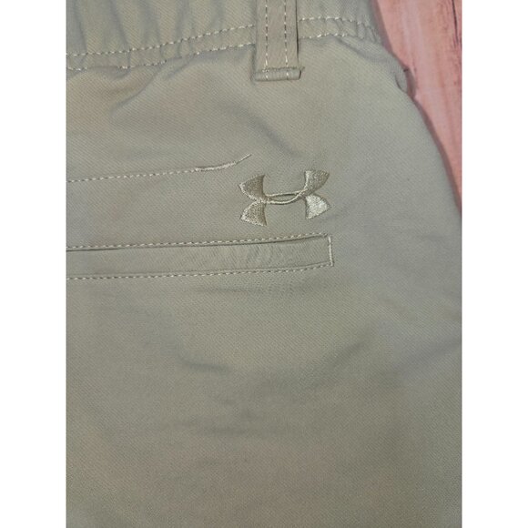 Under Armour Mens Golf Pants 36/30 Khaki Nylon & Polyester Blend - Picture 6 of 9